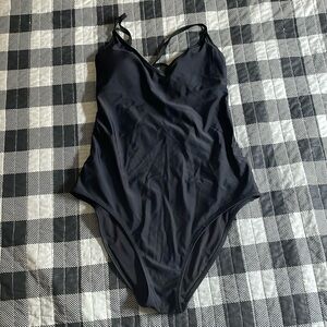 Aerie strappy one piece swimsuit, size M